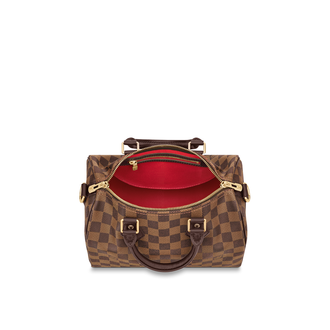 Louis Vuitton SPEEDY BANDOULIERE 25 Damier Ebene Handbag N41368 